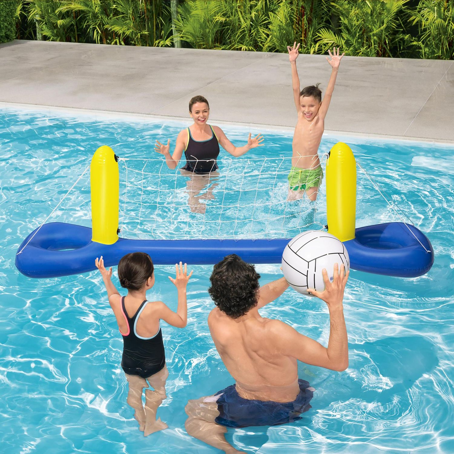 BESTWAY - Set gonfiabile da pallavolo con palla 244x64 cm